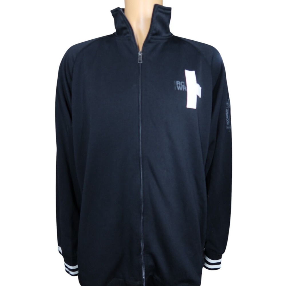 Roco Wear Denim Company Master Builders New York Y2K Black Track Jacket 4X‎